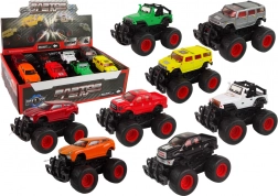 Kovové terénne auto Veľké kolesá Rôzne farby Bump Up HAT13