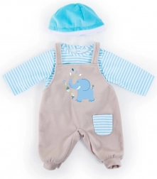 Trojdielna súprava oblečenia pre bábiky BAYER DESIGN (33–38 cm)