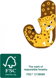 Drevené písmeno J Small Foot