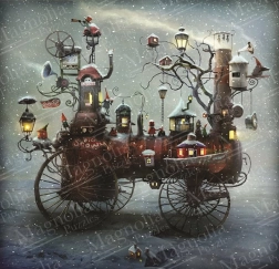 Puzzle Veľká snehová jazda 1023 dielikov