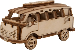 Drevené 3D puzzle WOODEN CITY Superfast retro minibus