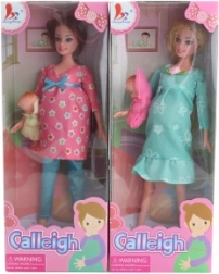 Bábika s tehotenským bruškom a bábätkom, kĺbová