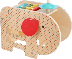 Drevený hudobný slon 5v1 Petit Collage