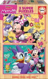 Drevené puzzle Minnie a Daisy od Educa