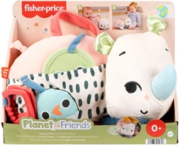 akčný plyšový nosorožec fisher-price planet friends na zmyslové hranie
