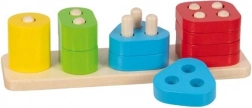 Goki motorická drevená hra – farby a tvary