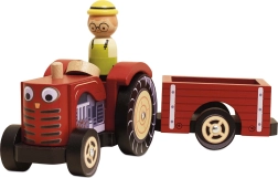 Le Toy Van drevený traktor s prívesom pre deti