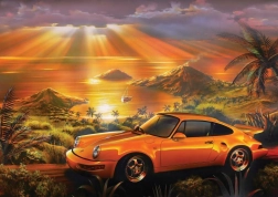 ART PUZZLE Puzzle žlté Porsche 1500 dielikov