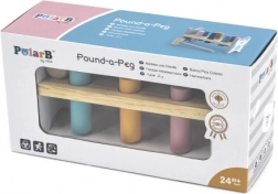 VIGA PolarB Drevená lavička s kladivkom – Montessori hračka