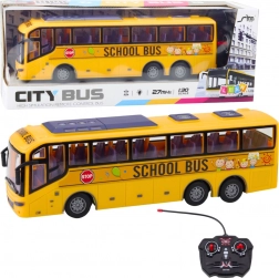Závodný žltý školský autobus RC 1:30 s diaľkovým ovládaním