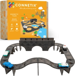 Connetix Roads Creative Pack magnetické cesty – kreatívna sada 48 ks