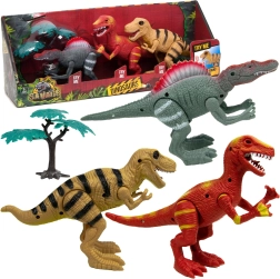 Boley sada pohyblivých dinosaurov so svetlom a zvukom