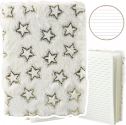 Zápisník s plyšovým obalom Zlaté hviezdy A5 80 listov