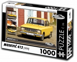 Puzzle Retro-autá Moskvič 412 (1974) 1000 dielikov
