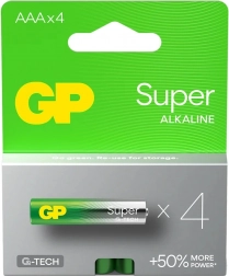 Alkalické batérie GP Super LR03/AAA 4ks