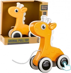 Žltá ťahacia žirafa s pískaním