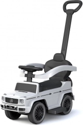 Detské odrážadlo s vodiacou tyčou MERCEDES-BENZ G-Class Baby Mix biele