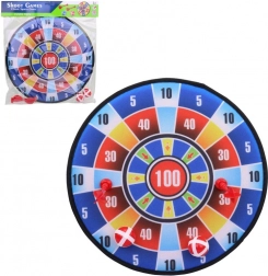 Mäkký terč so šípkami a loptičkami 36 cm