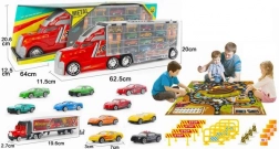Kamión – odťahová súprava s hracou podložkou a autíčkami