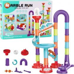Zábavná Stavebnica s Guľôčkovou Dráhou pre Deti