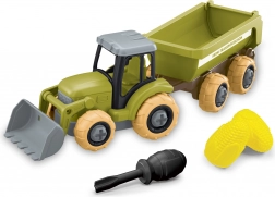 Skrutkovací traktor s nakladačom a vlečkou 27 cm