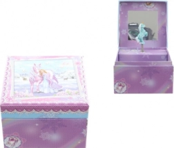 Hracia šperkovnica s princeznou a koňom