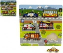 Drevená vkladačka Moje prvé autá