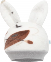 detská wellsoft čiapočka s uškami New Baby Eskimo