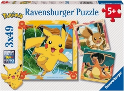 Puzzle Pokémon 3x49 dielikov RAVENSBURGER