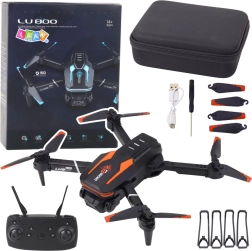 Dron s kamerou LU800 s LED svetlami - oranžový