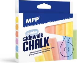 Chodníkové okrúhle kriedy 6 ks – mix farieb