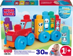 Mega Bloks traktor so zvieratkami
