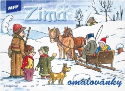 Omaľovánky zima MFP A5