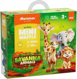 Kocky Mini Waffle - Zvieratá Savana 100 kusov