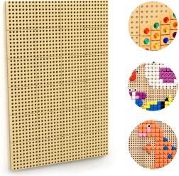 Masterkidz nástenná kreatívna STEM tabuľa s montážnym panelom 120 × 80 cm