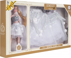 Bábika so sukňou pre dieťa – zladená sada na prezliekanie