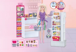 Bábika predavačka 30 cm s obchodom a doplnkami