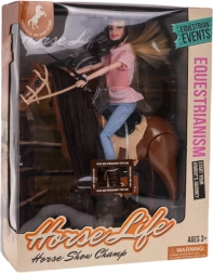 Bábika na koni s doplnkami