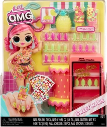 L.O.L. Surprise O.M.G. Sweet Nails Pinky Pops – ovocný nail art set s bábikou