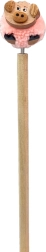 Drevené pero s pompomom prasiatko