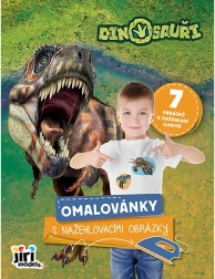 Omaľovánka s nažehľovacími obrázkami dinosaury