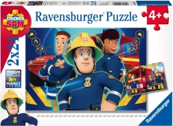 Ravensburger puzzle Požiarnik Sam 2×24 dielikov