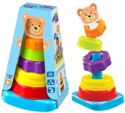 Stavebnica pyramída Medvedík pre najmenšie deti