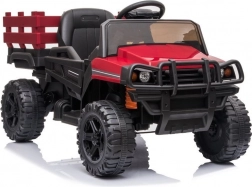 Červené batériové auto