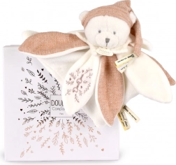 Darčeková sada Plyšový medvedík s čiapkou 25 cm ružový