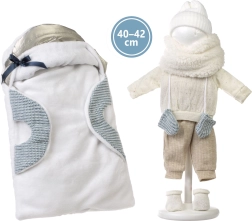 Oblečenie s prenosnou podložkou pre bábiku NEW BORN 40–42 cm