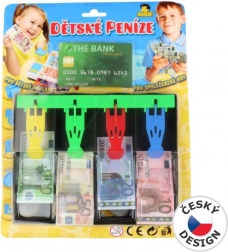 Detská pokladňa s euro peniazmi