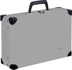 Kufrík PASTELINI z laminátu, sivý