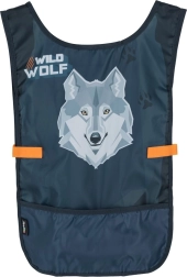Detské pončo zástera s motívom vlka