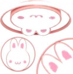 Lampa LED stropné svietidlo pre detskú izbu s diaľkovým ovládaním Zajačik